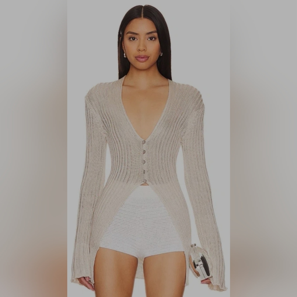 Free People X Revolve Vie Boheme Cardigan In Sandcastle NWT Size S